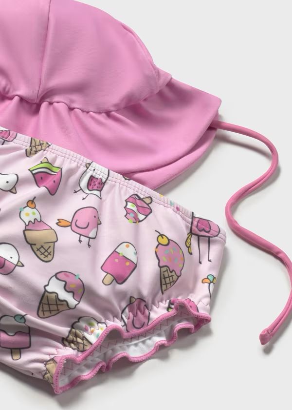 MAYORAL - completo 3 pezzi mare protezione solare summer - GIRL