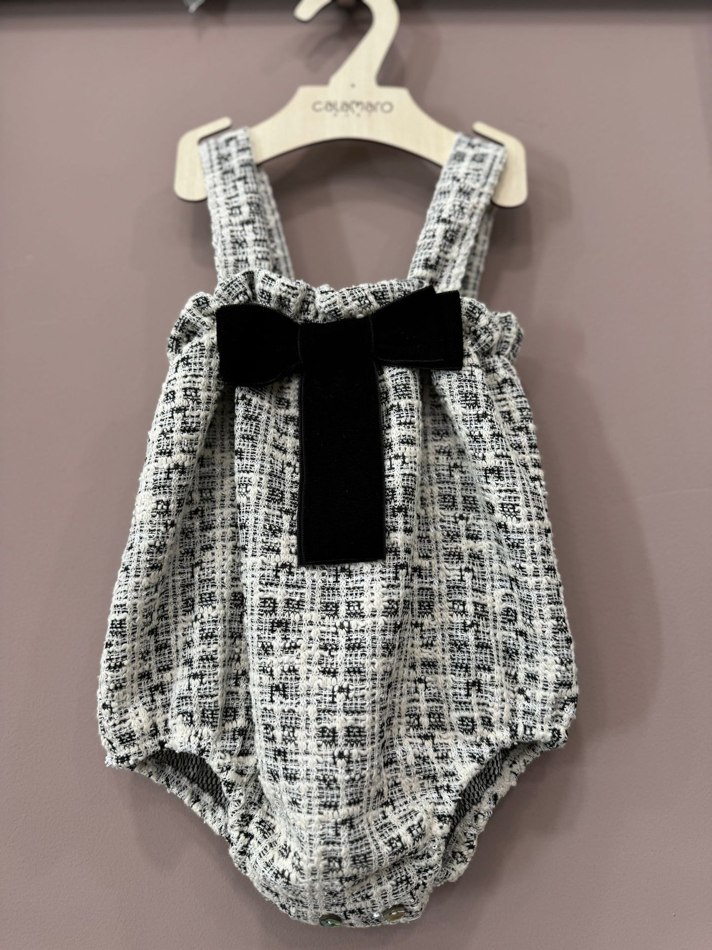 CALAMARO - pagliaccetto con fiocco abbigliamento invernale 25/26 b - GIRL