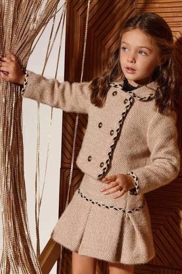 ABEL & LULA - giacca bouclè beige - invernale