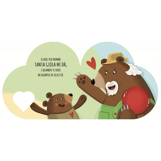 SASSI - libro sagomato "con amore, nonno" giocattoli - UNISEX