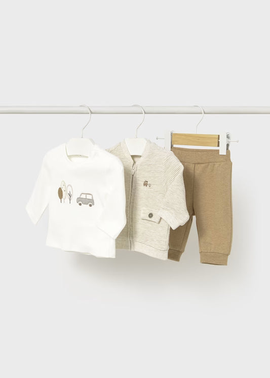 MAYORAL - tuta 3 pz beige abbigliamento invernale 25/26 b - BOY