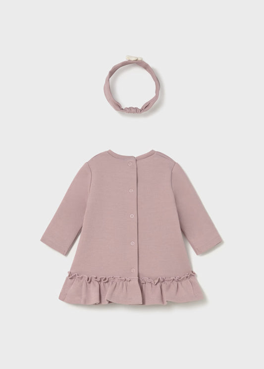 MAYORAL - vestito in maglia con fascia lilla abbigliamento invernale 25/26 b - GIRL