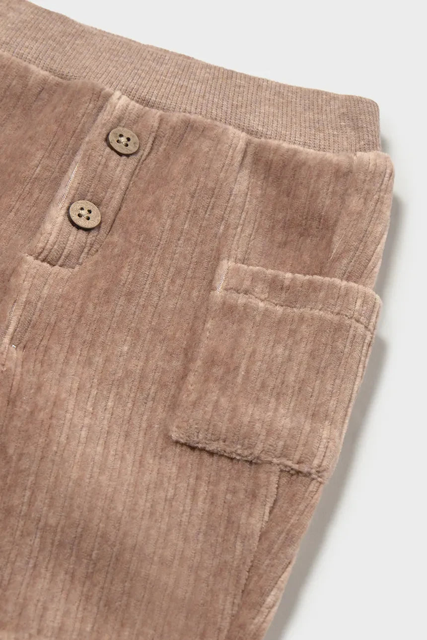 MAYORAL-pantalone velluto tortora-invernale