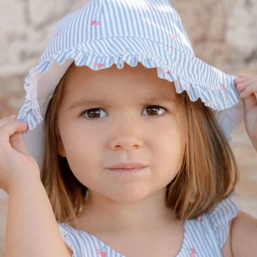 LITTLE DUTCH - cappello reversibile summer - GIRL