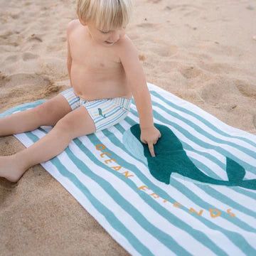 LITTLE DUTCH - telo mare balena summer - BOY