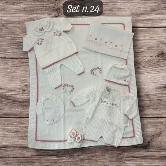 MARLU' - scarpine in filo di cotone (set n.24) corredino est 25 - GIRL