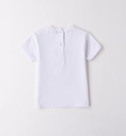 SARABANDA - t-shirt manica corta fiore e scritta abbigliamento est 25 j - GIRL