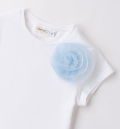 SARABANDA - t-shirt manica corta fiore tulle abbigliamento est 25 j - GIRL