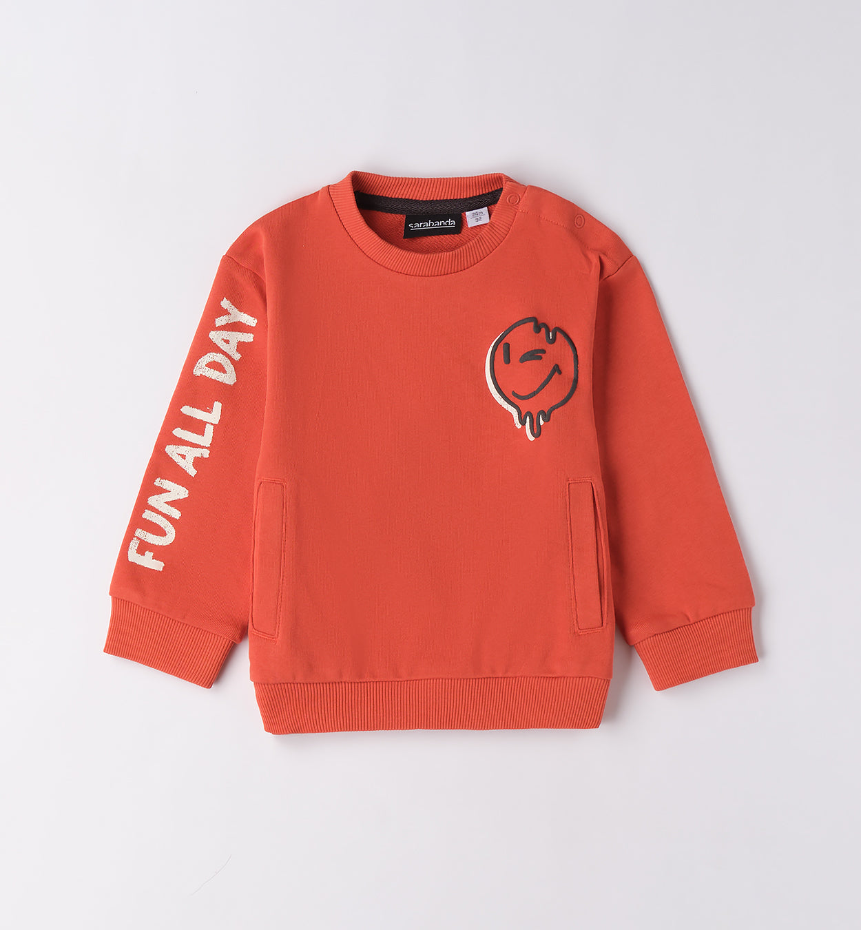 SARABANDA - felpa smile abbigliamento invernale 25/26 bj - BOY