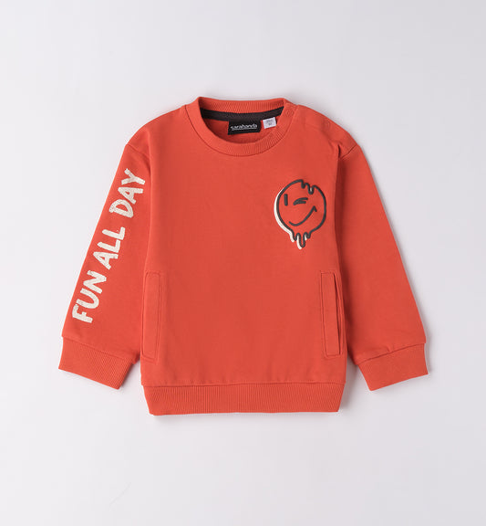 SARABANDA - felpa smile abbigliamento invernale 25/26 bj - BOY
