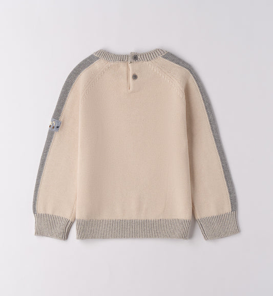 SARABANDA - maglione beige/grigio abbigliamento invernale bj - BOY