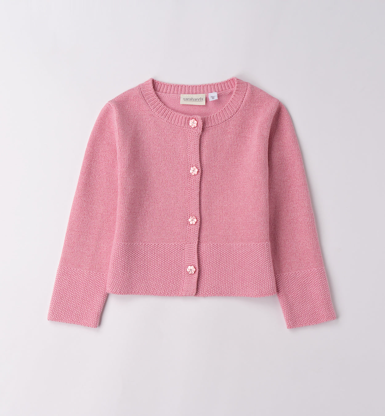 SARABANDA - cardigan lurex rosa abbigliamento invernale 25/26 b - GIRL