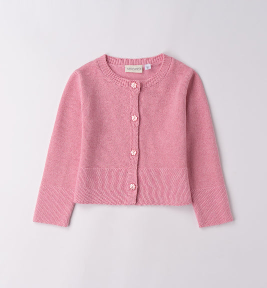 SARABANDA - cardigan lurex rosa abbigliamento invernale 25/26 b - GIRL