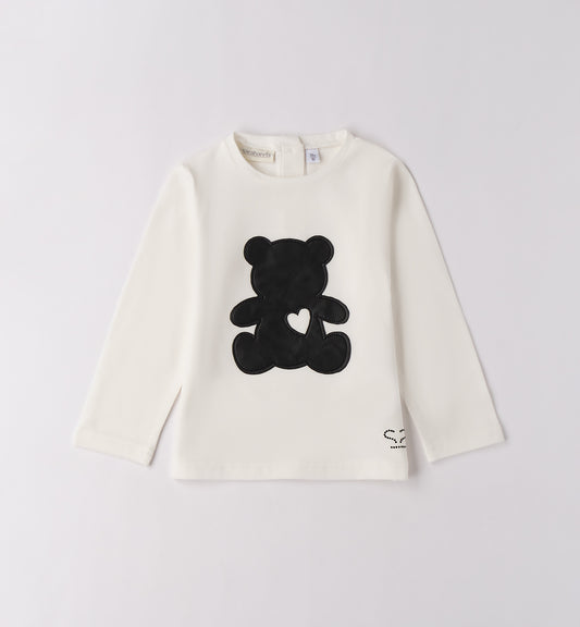 SARABANDA - t-shirt manica lunga orsetto abbigliamento invernale 25/26 bj - GIRL