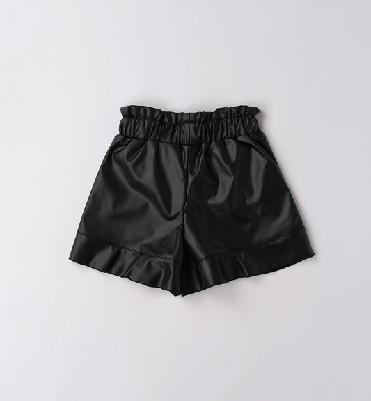 SARABANDA - pantaloncino ecopelle abbigliamento invernale 25/26 j - GIRL