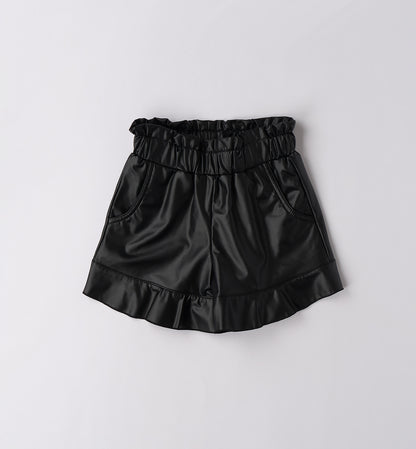 SARABANDA - pantaloncino ecopelle abbigliamento invernale 25/26 j - GIRL