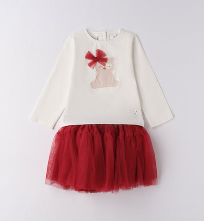 SARABANDA - completo gonna tulle abbigliamento invernale 25/26 bj - GIRL