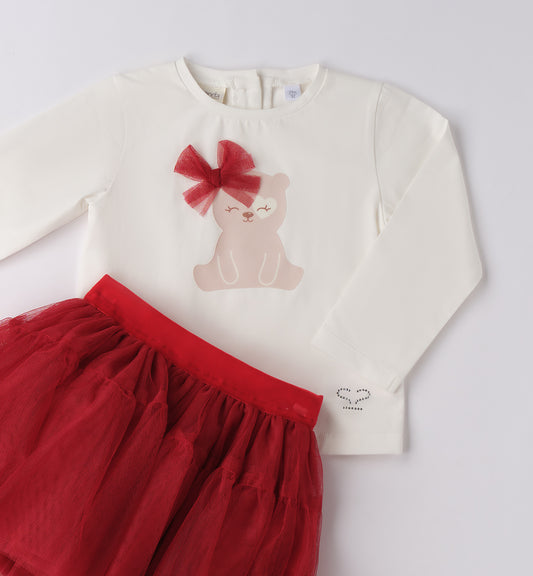 SARABANDA - completo gonna tulle abbigliamento invernale 25/26 bj - GIRL