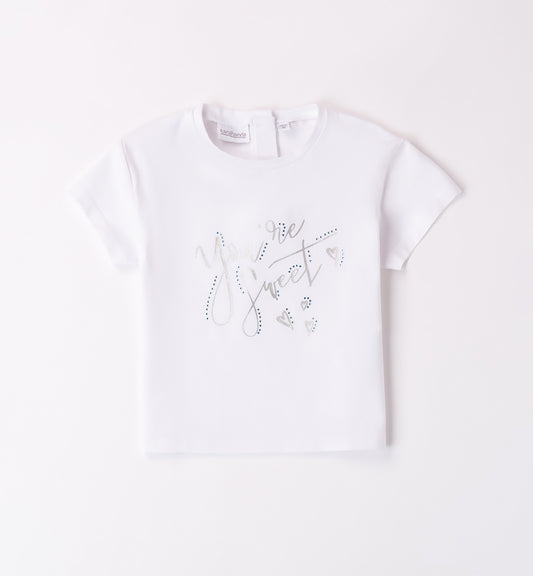 SARABANDA - t-shirt manica corta scritta abbigliamento est 25 j - GIRL