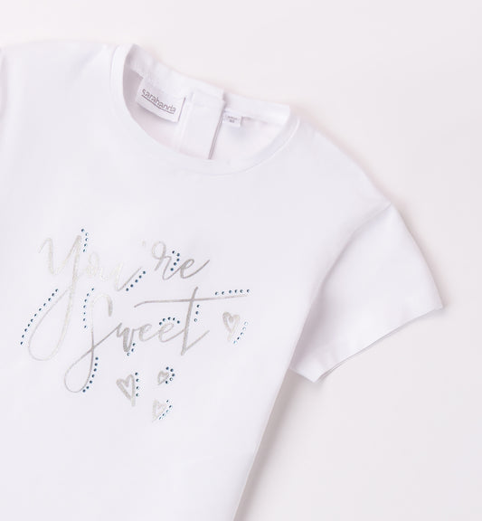 SARABANDA - t-shirt manica corta scritta abbigliamento est 25 j - GIRL