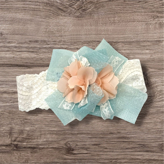 MARLU' - fascia tulle e fiori accessori cerimonia abbigliamento est 25 - GIRL
