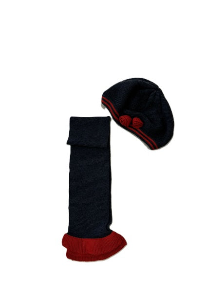 TUTTO PICCOLO - cappello basco + sciarpa accessori inv