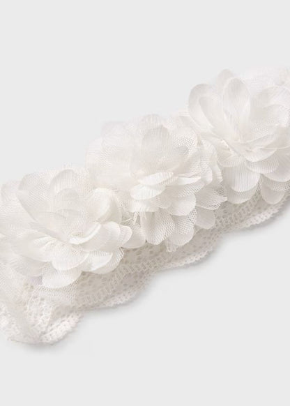 ABEL & LULA - fascia pizzo fiori neonata accessori - GIRL