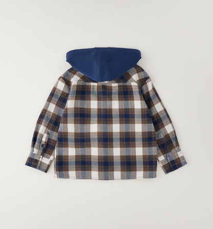 SARABANDA - camicia quadri flanella cappuccio - invernale