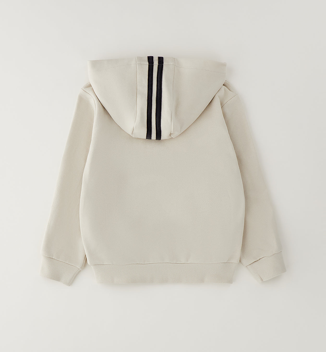 SARABANDA - felpa zip con cappuccio crema - invernale