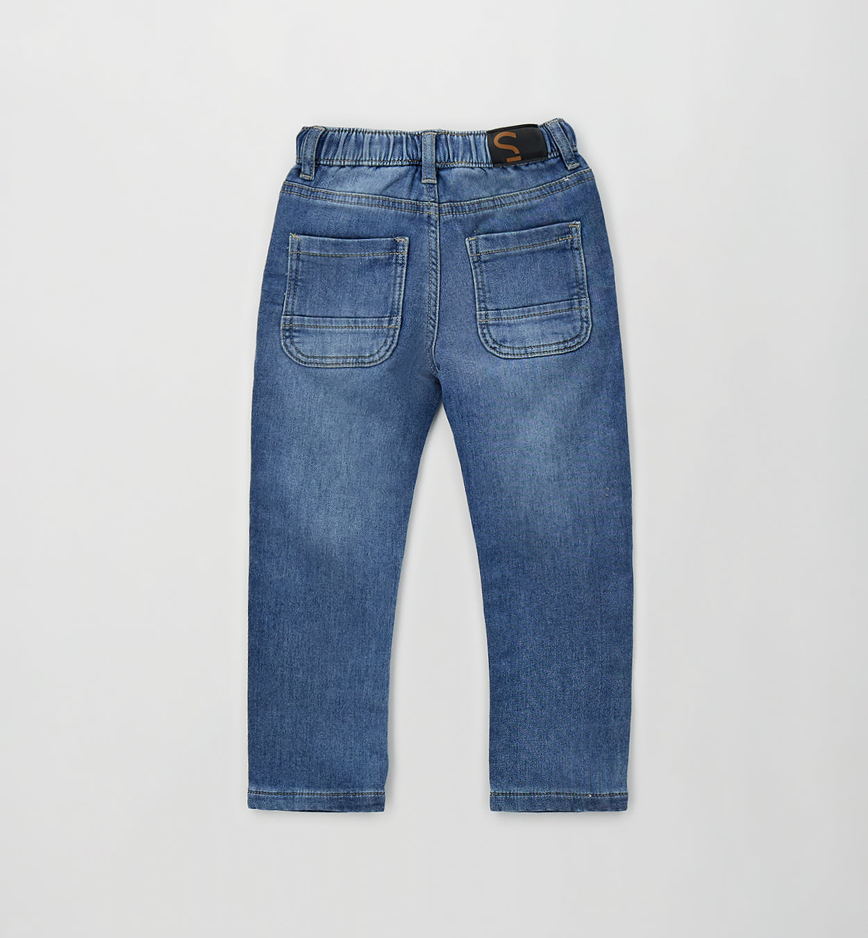 SARABANDA - pantalaccio jeans morbido con elastico - invernale