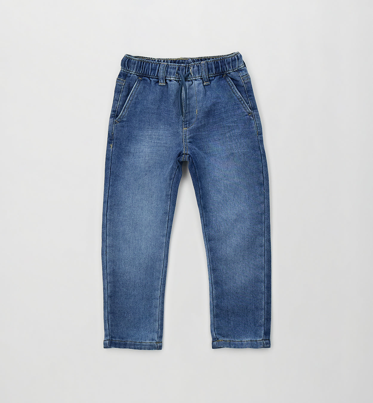 SARABANDA - pantalaccio jeans morbido con elastico - invernale