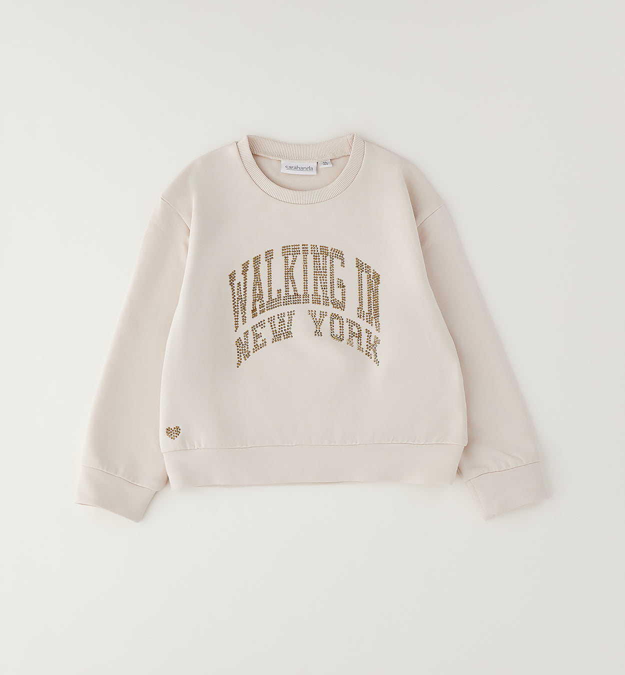 SARABANDA - felpa new york beige - invernale