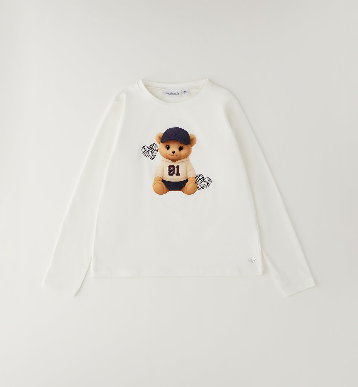 SARABANDA - t-shirt orsetto bianco - invernale