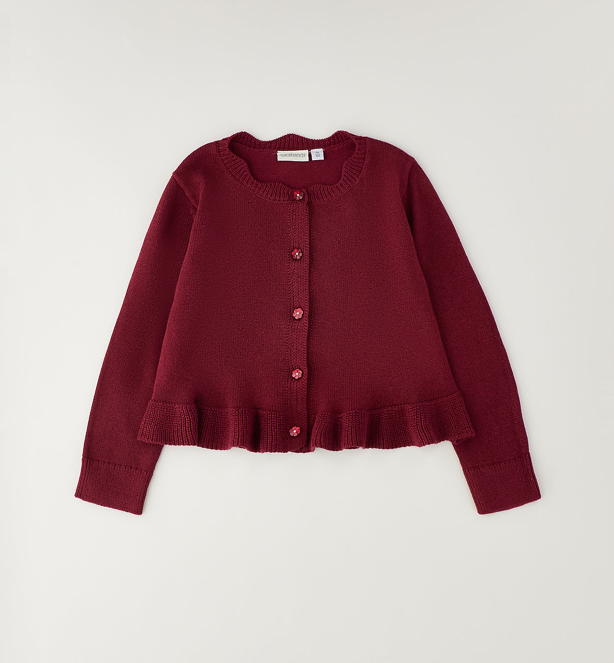 SARABANDA - cardigan lurex prugna