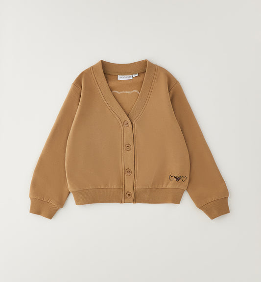 SARABANDA - cardigan bottoni biscotto - invernale