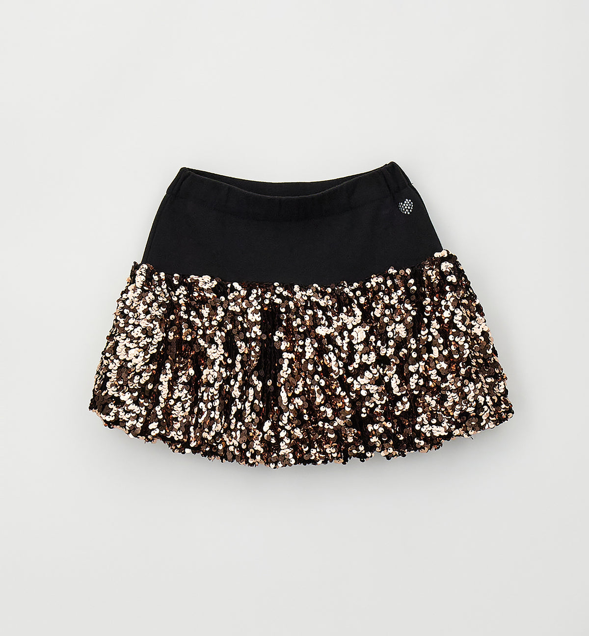 SARABANDA - gonna paillettes nero/oro - invernale