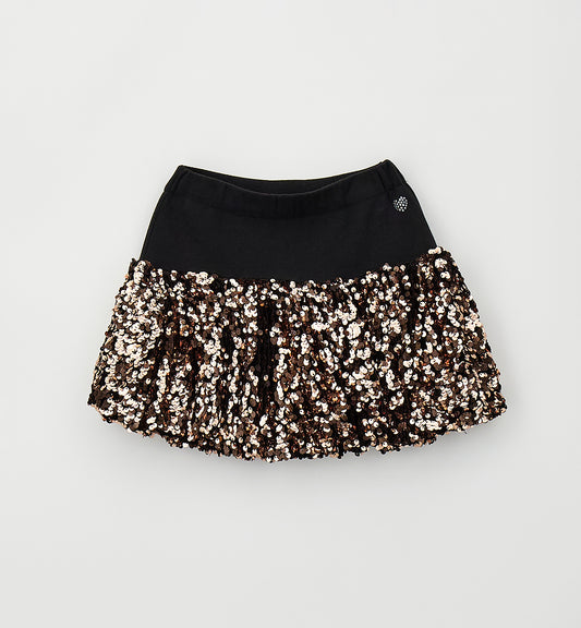 SARABANDA - gonna paillettes nero/oro - invernale
