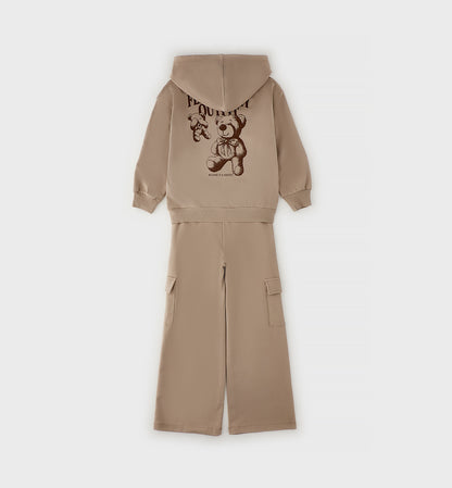 SARABANDA - tuta 2pz cargo beige - invernale