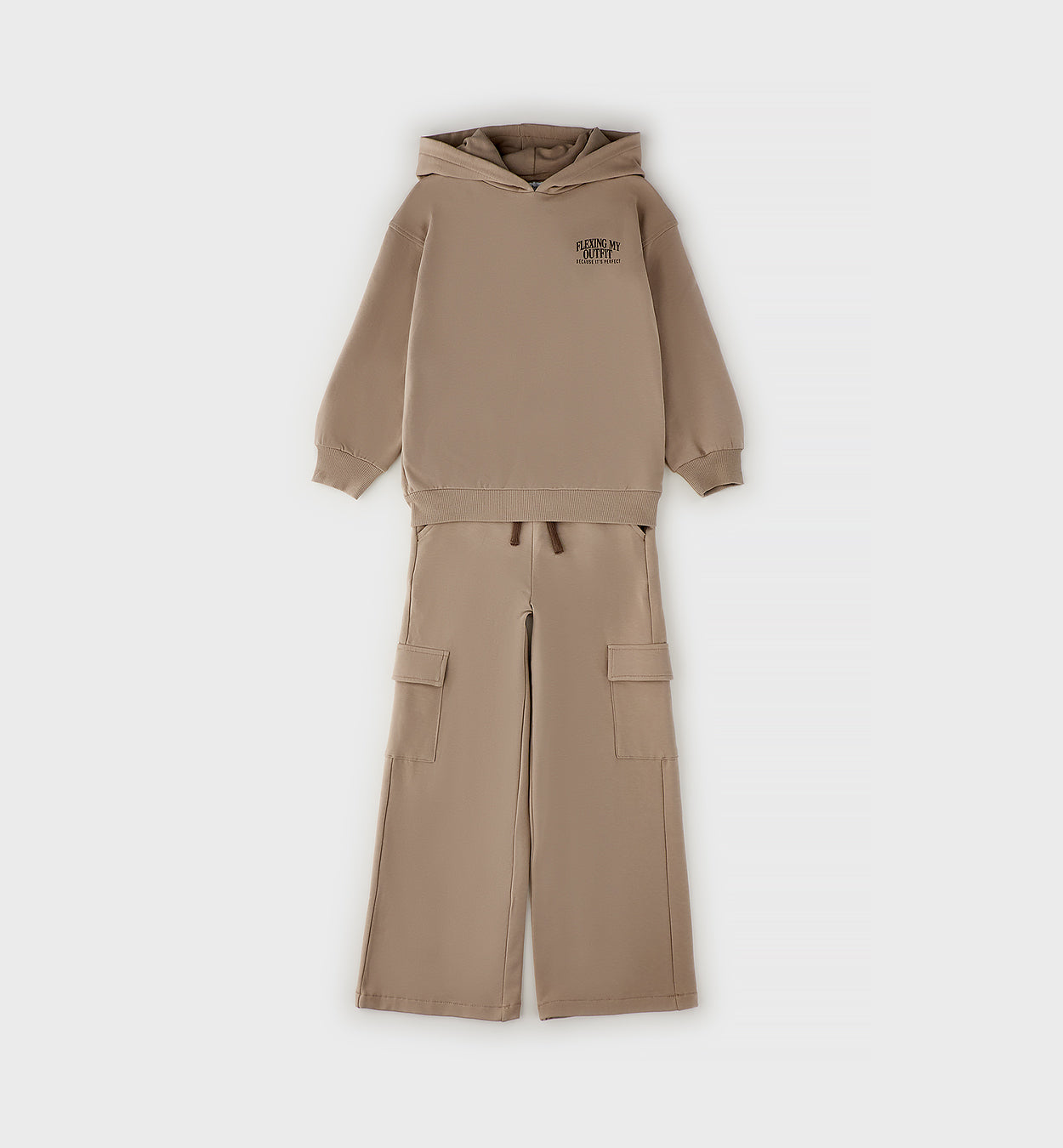 SARABANDA - tuta 2pz cargo beige - invernale