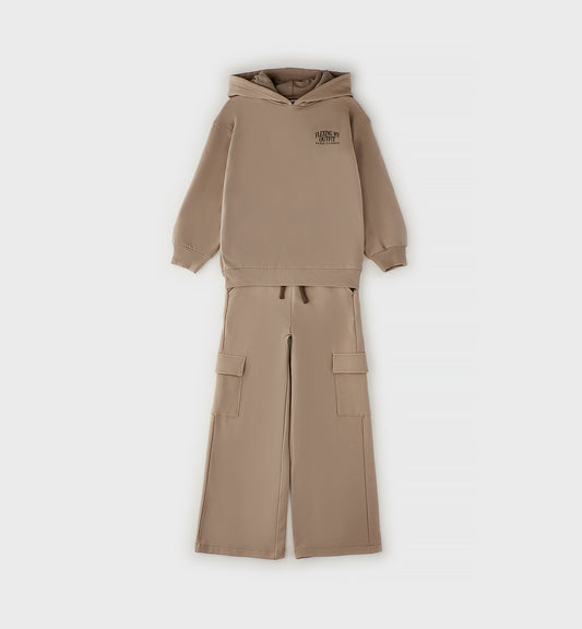 SARABANDA - tuta 2pz cargo beige - invernale