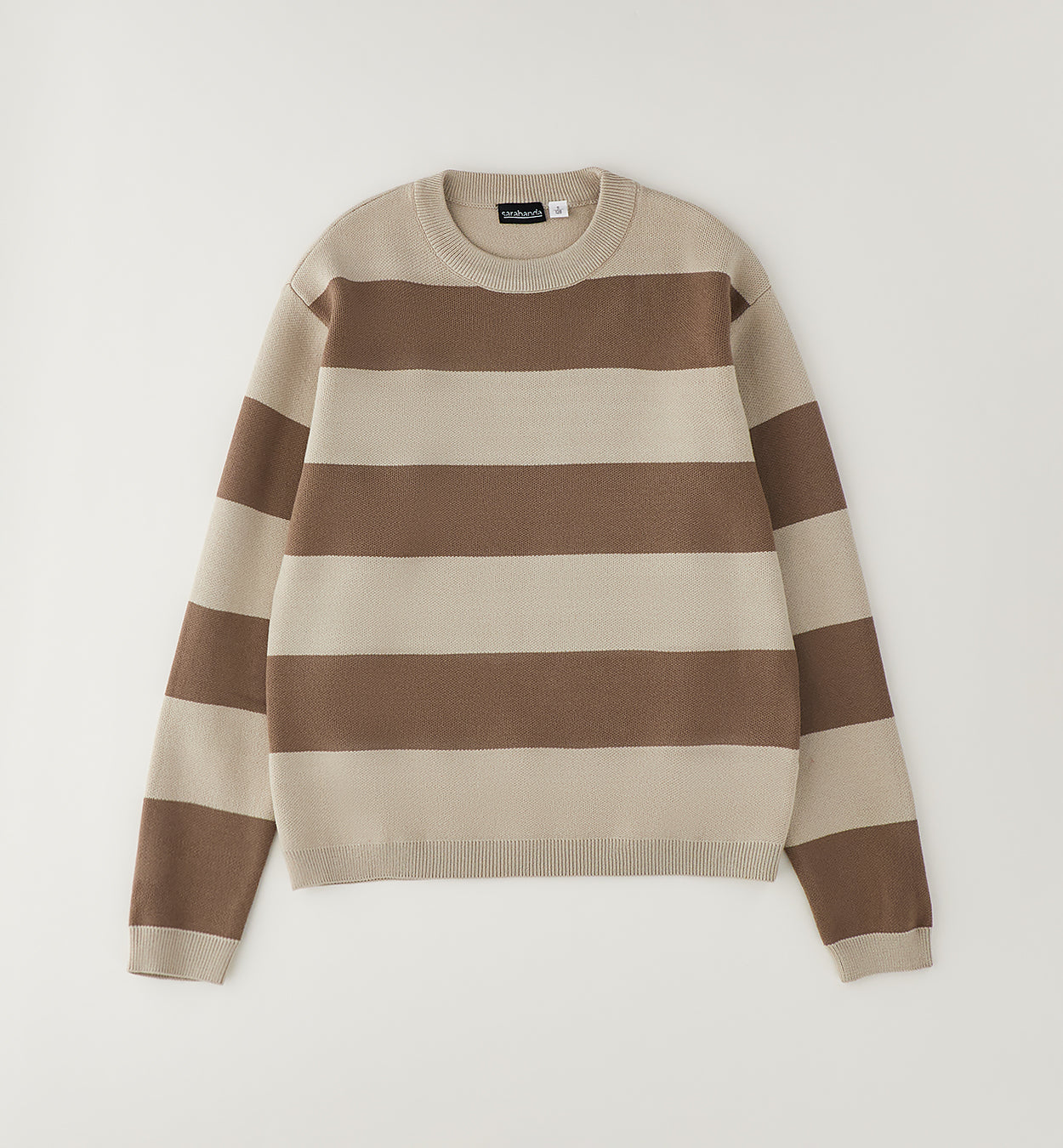 SARABANDA - maglione righe marrone/beige - invernale