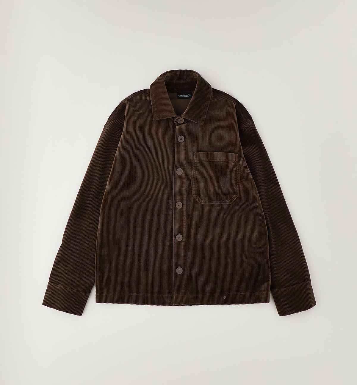 SARABANDA - camicia costine marrone - invernale