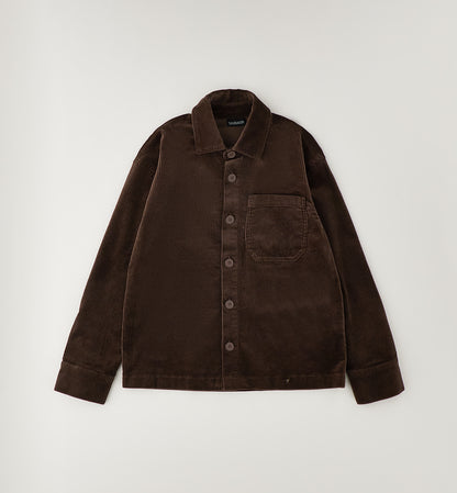 SARABANDA - camicia costine marrone - invernale