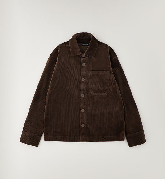 SARABANDA - camicia costine marrone - invernale