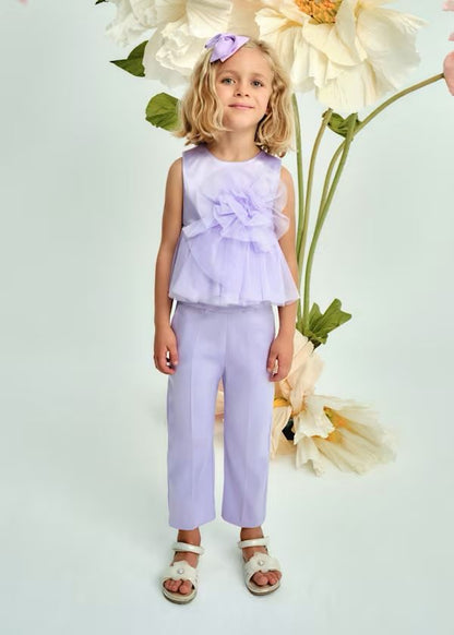 ABEL & LULA - completo pantalone satin abbigliamento est 25 j - GIRL