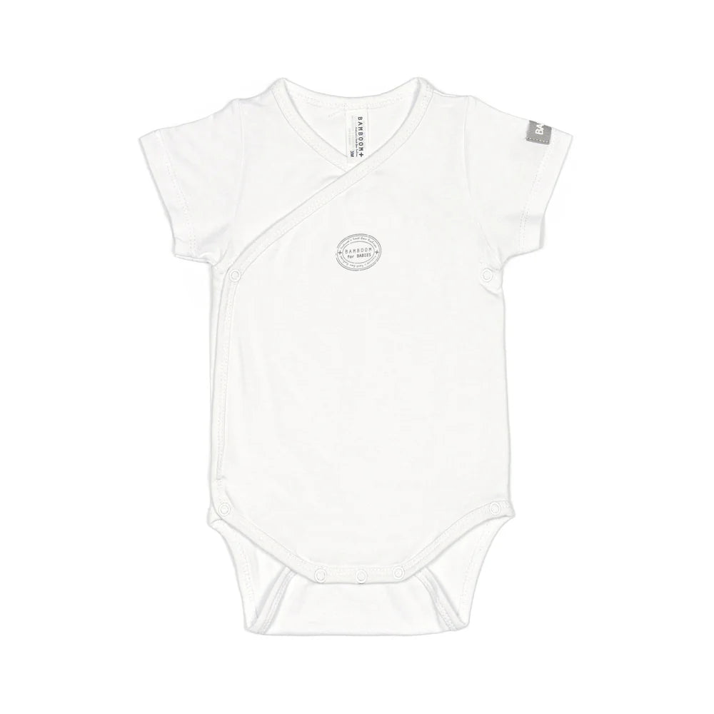 BAMBOOM - body manica corta bianco