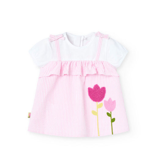 BOBOLI - vestitino + copri pannolino abbigliamento est 25 b - GIRL