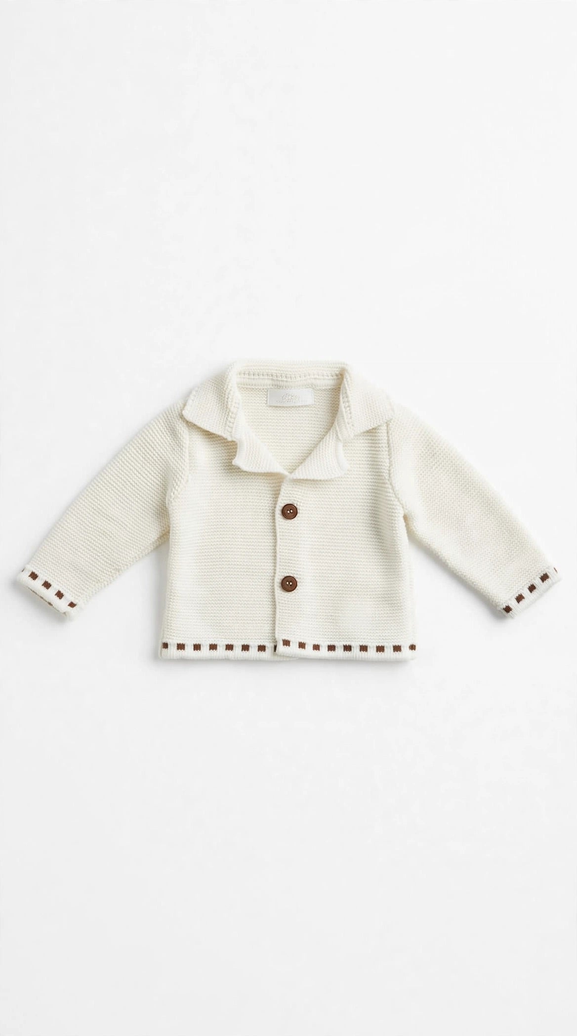 I&M - cardigan lana panna/marrone