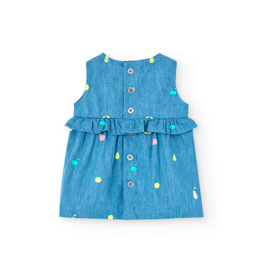 BOBOLI - smanicato jeans + copri pannolino abbigliamento est 25 b - GIRL