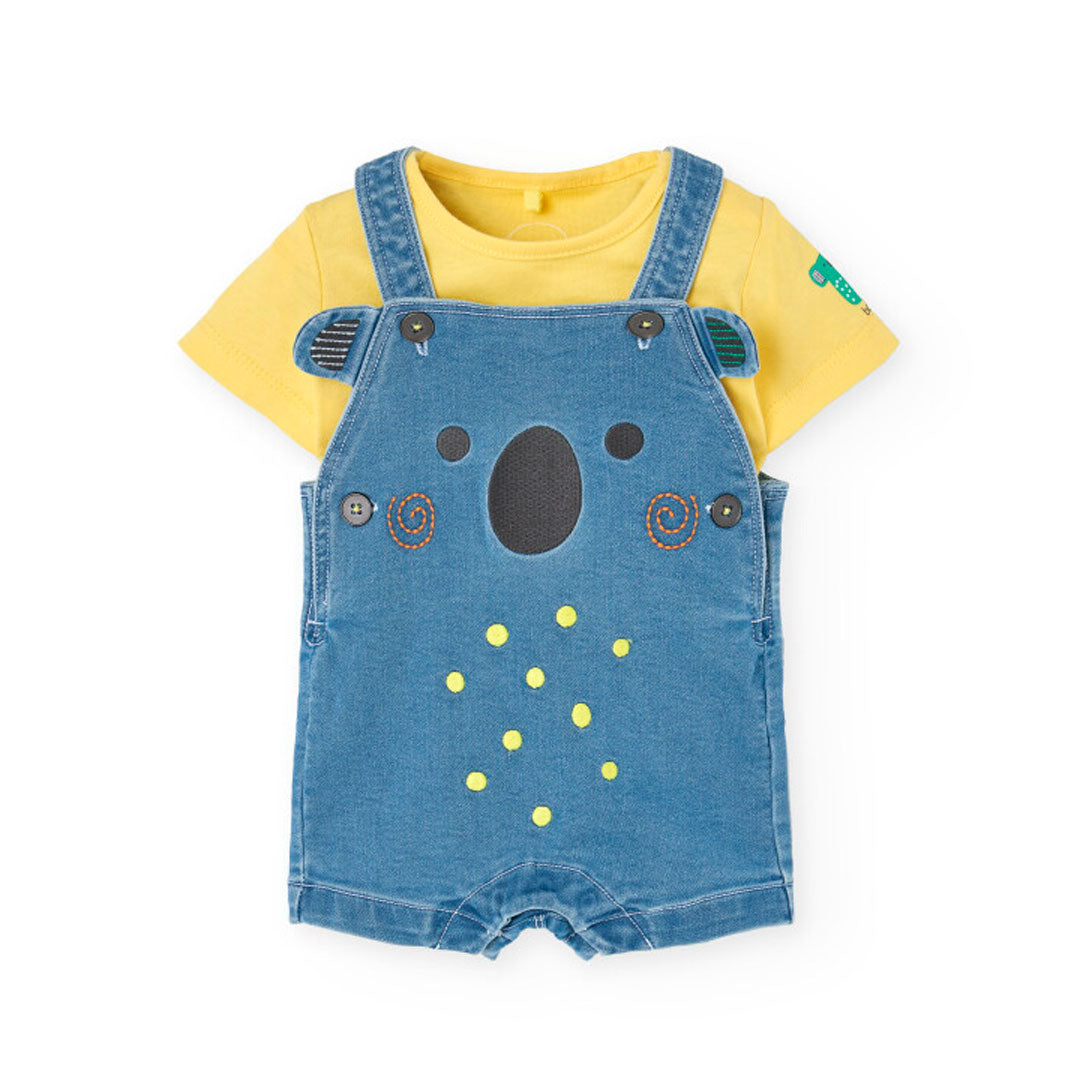 BOBOLI - salopette + t-shirt koala abbigliamento est 25 b - BOY
